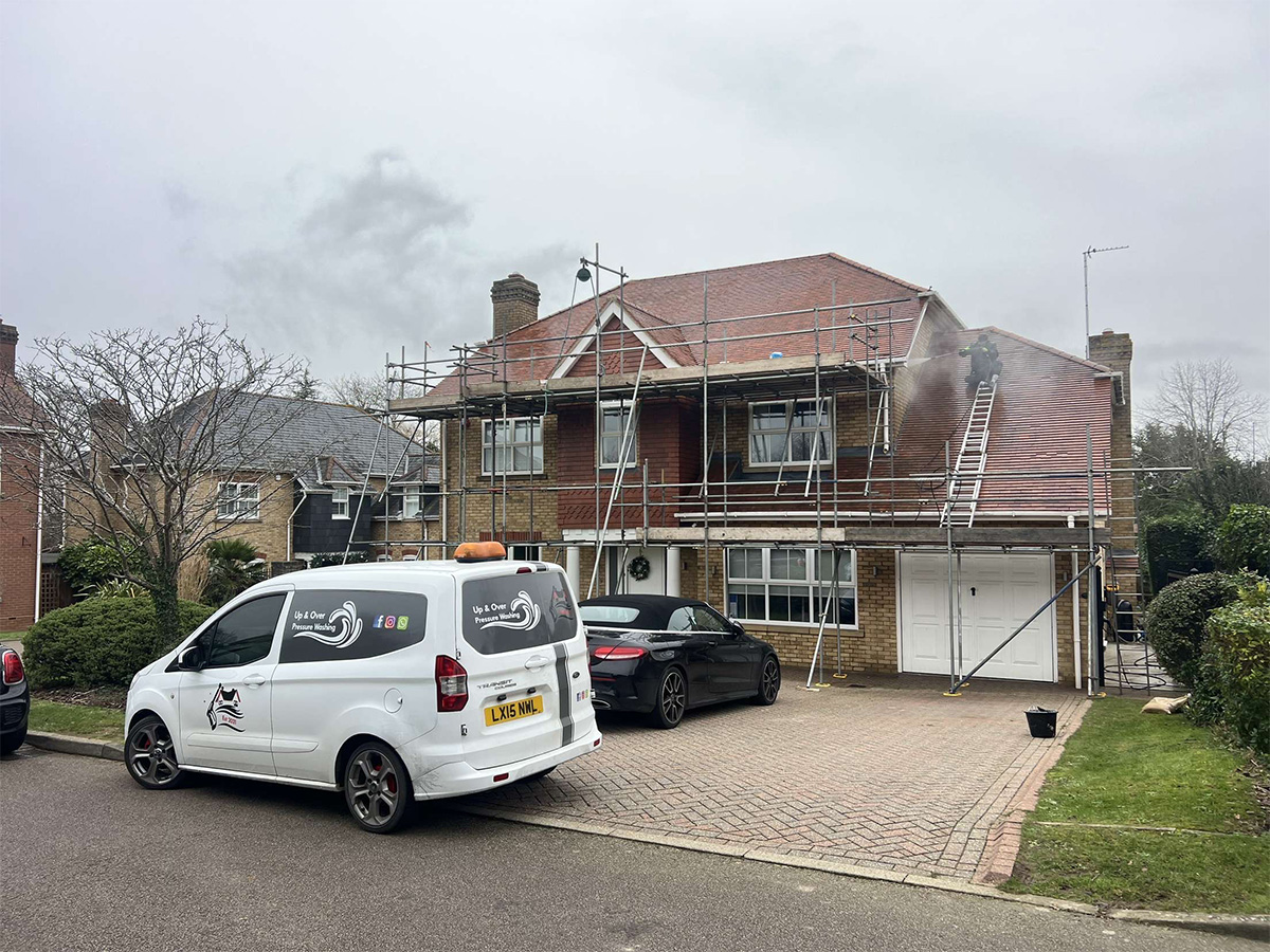 Up & Over Pressure Washing a work at a property in North London